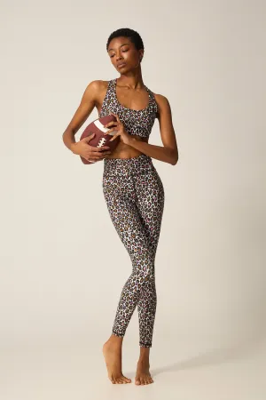 Σετ γυμναστικής με pink & brown leopard print | Λεοπάρ