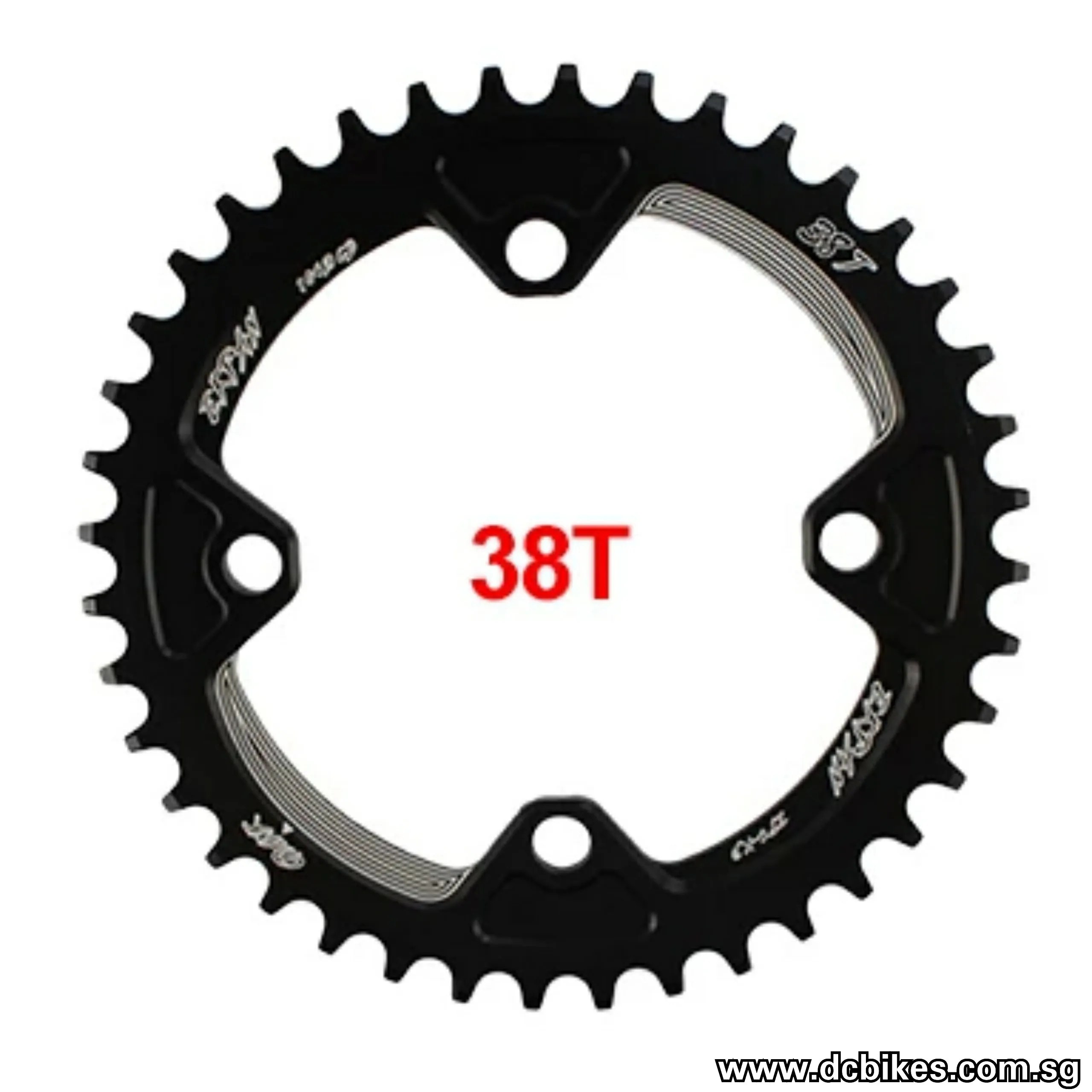 104bcd ROUND Narrow Wide Chain Ring Single Speed Anodized