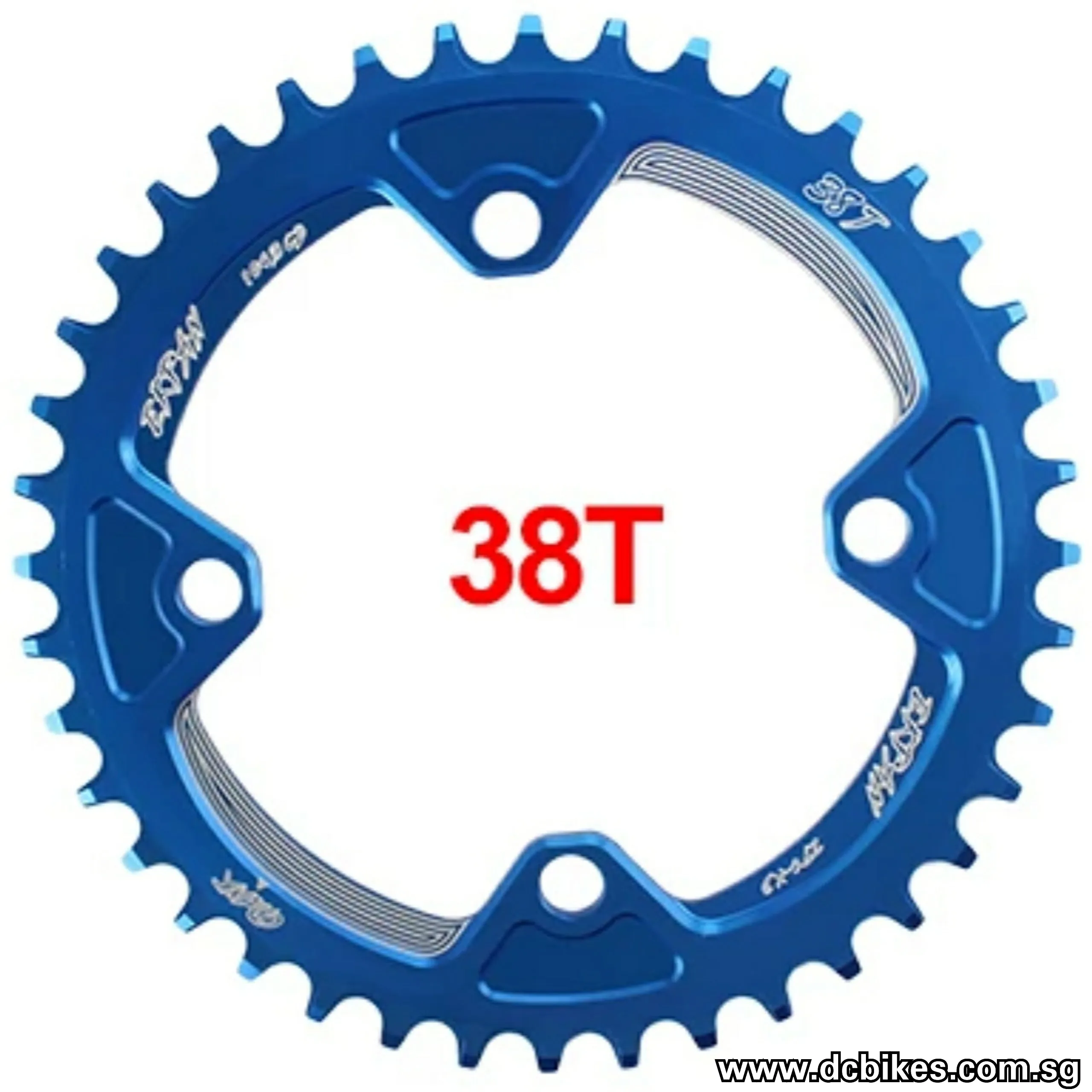 104bcd ROUND Narrow Wide Chain Ring Single Speed Anodized