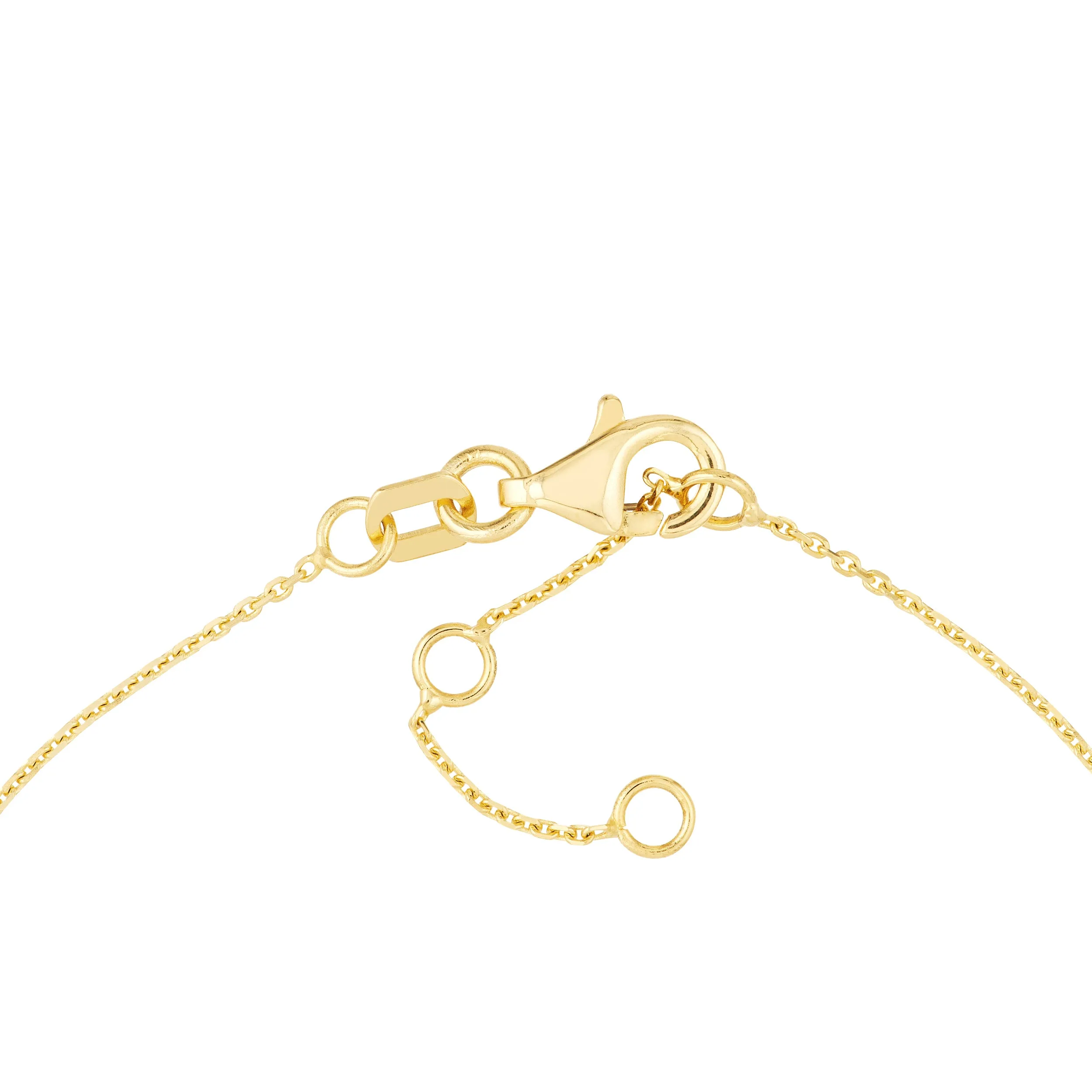14K ENAMEL EVIL EYE STATION BRACELET