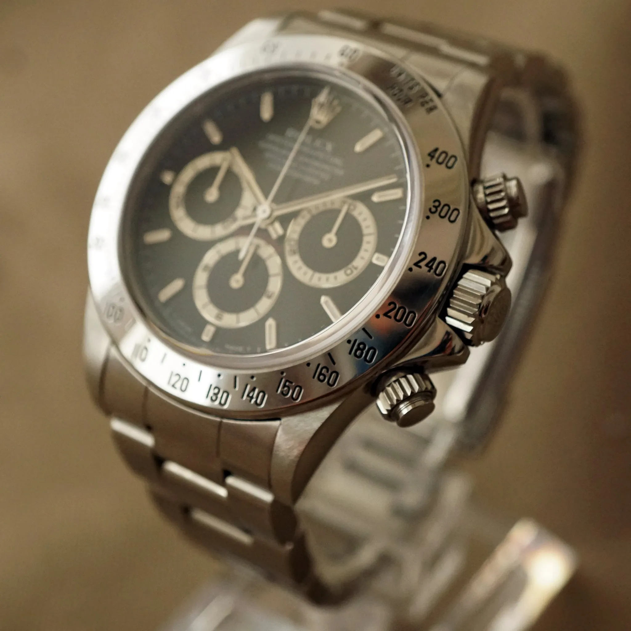1997 ROLEX COSMOGRAPH BLACK DAYTONA REF.16520 / RSC SERVICED CARD