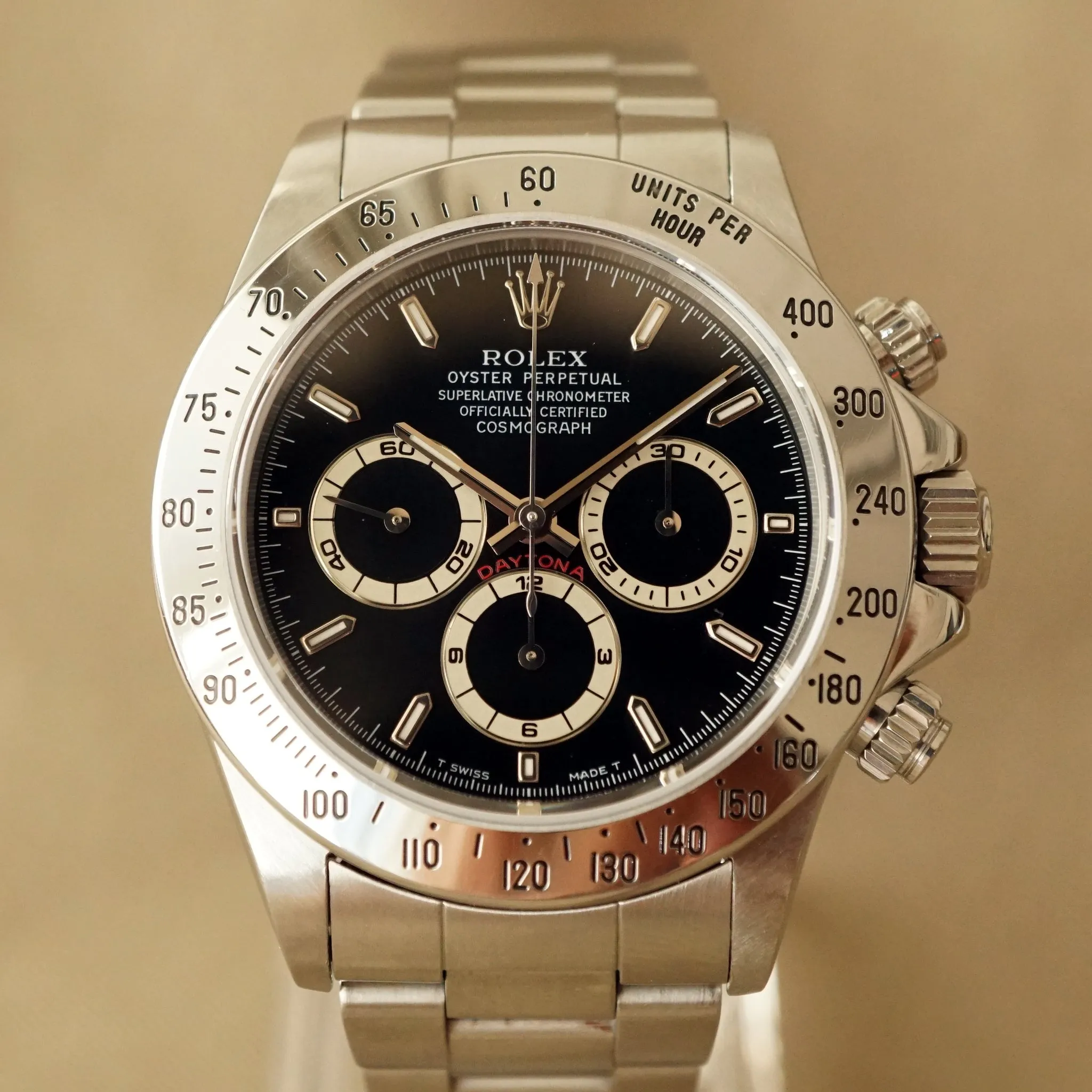 1997 ROLEX COSMOGRAPH BLACK DAYTONA REF.16520 / RSC SERVICED CARD