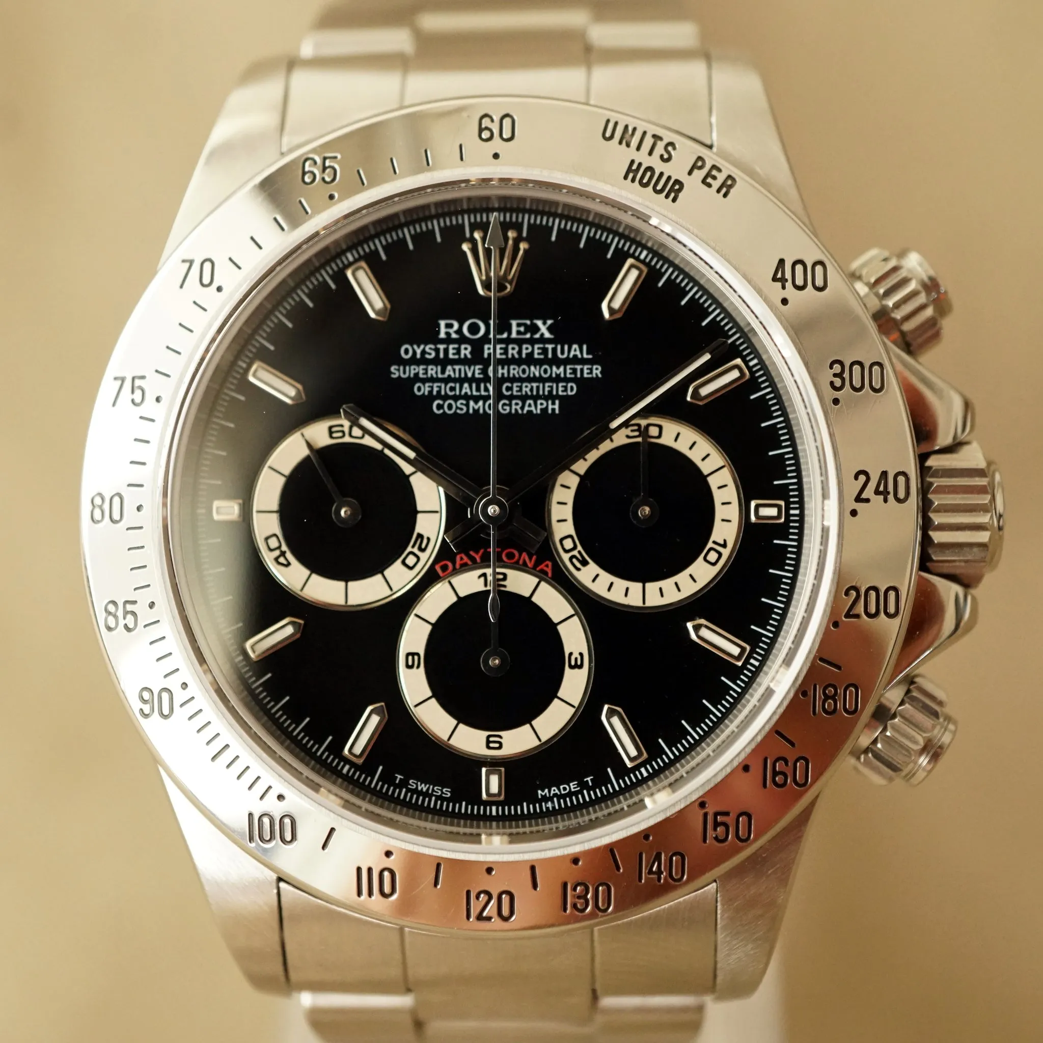 1997 ROLEX COSMOGRAPH BLACK DAYTONA REF.16520 / RSC SERVICED CARD