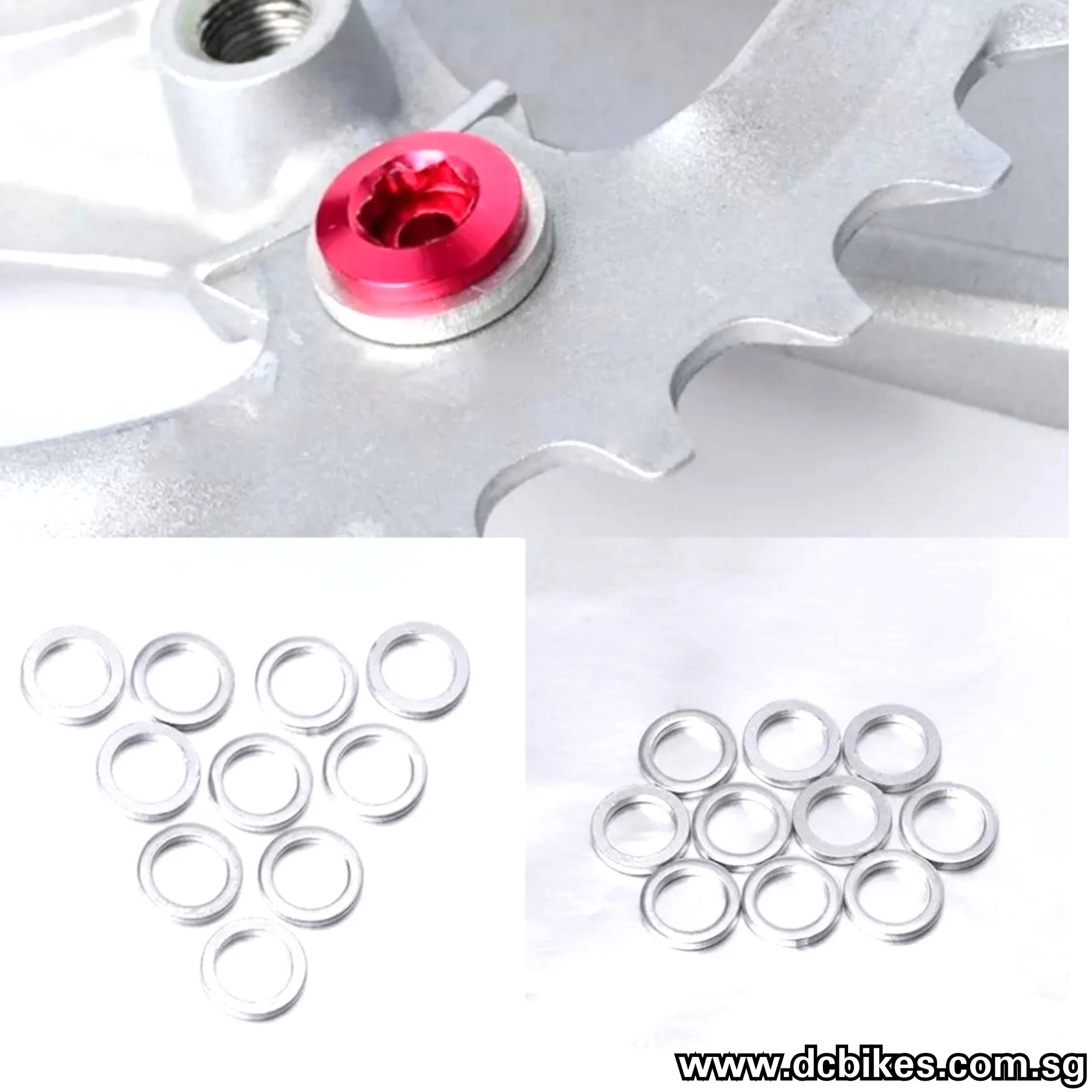 1mm | 2mm Chain Ring Screw Washer Aluminum MTB Road Road Spacer