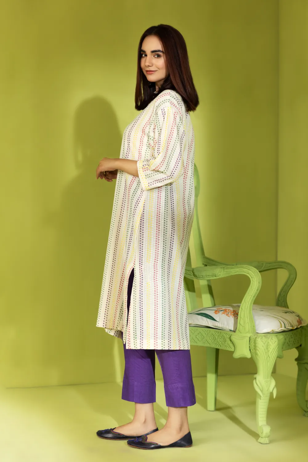 2 PC Stitched | Jacquard Shirt   Trouser