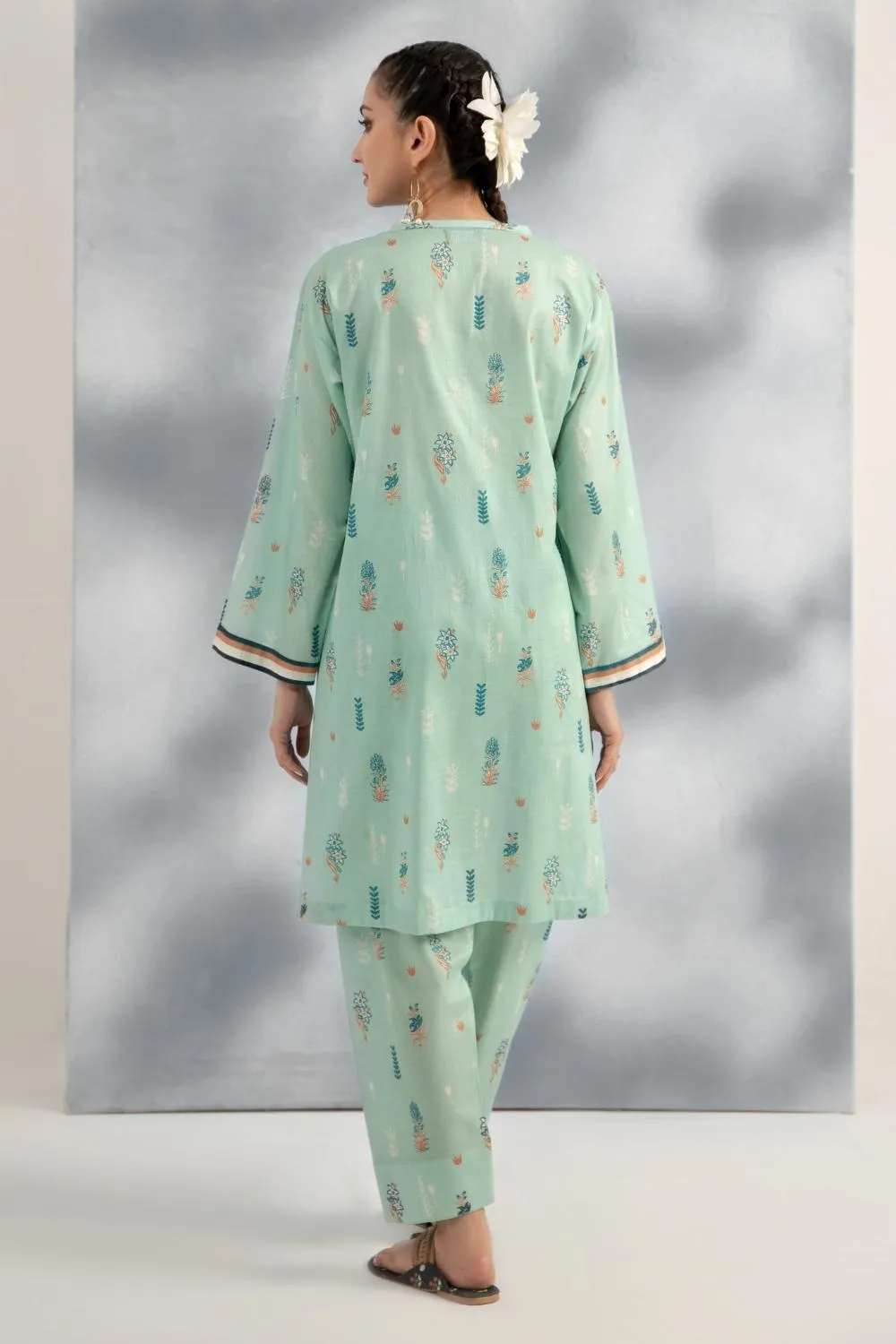 2 PC Stitched | Printed Lawn Shirt   Trouser