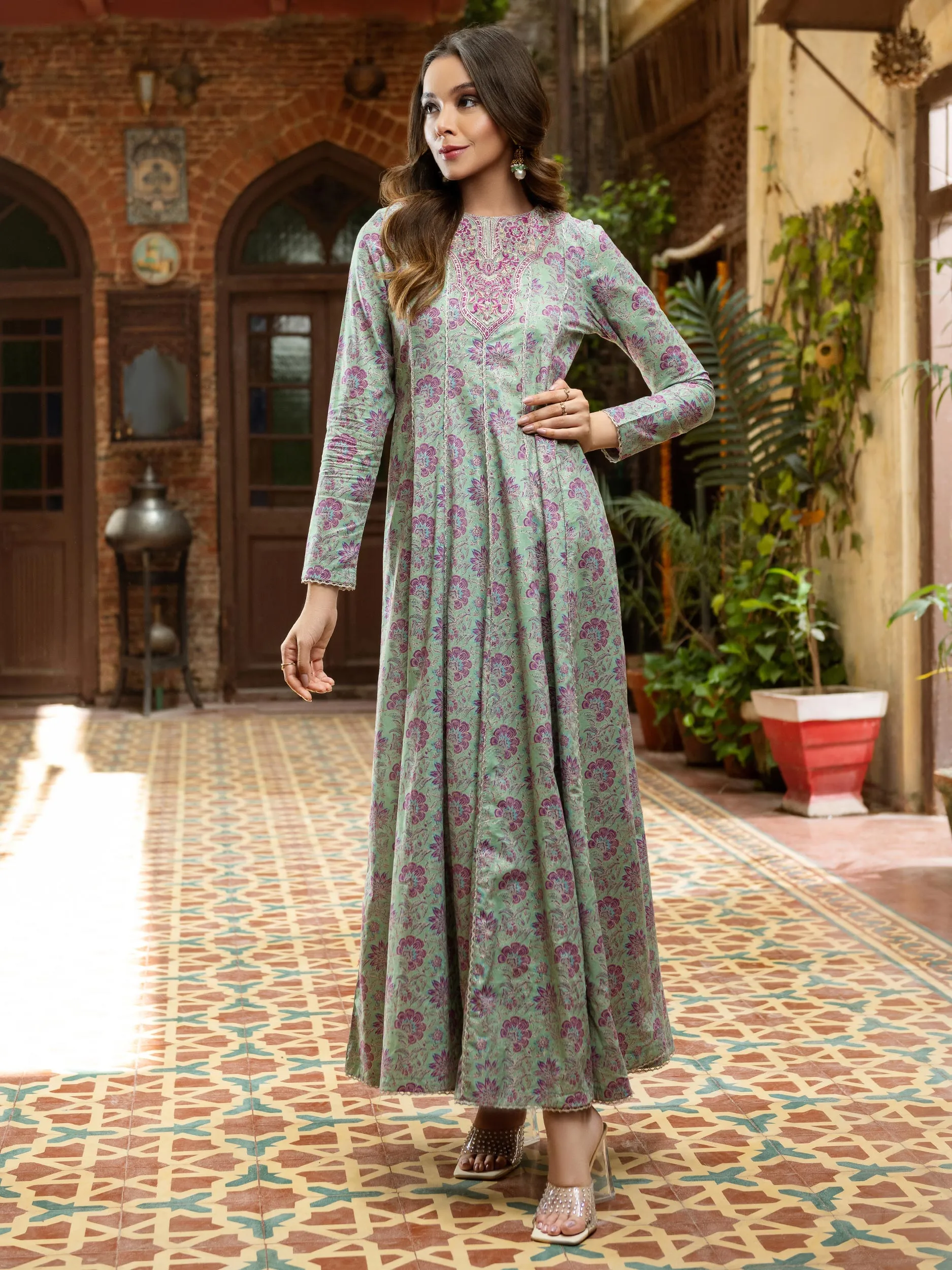 2 Piece Lawn Suit-Embroidered (Unstitched) | Lime Light Women Eid Collection 2023