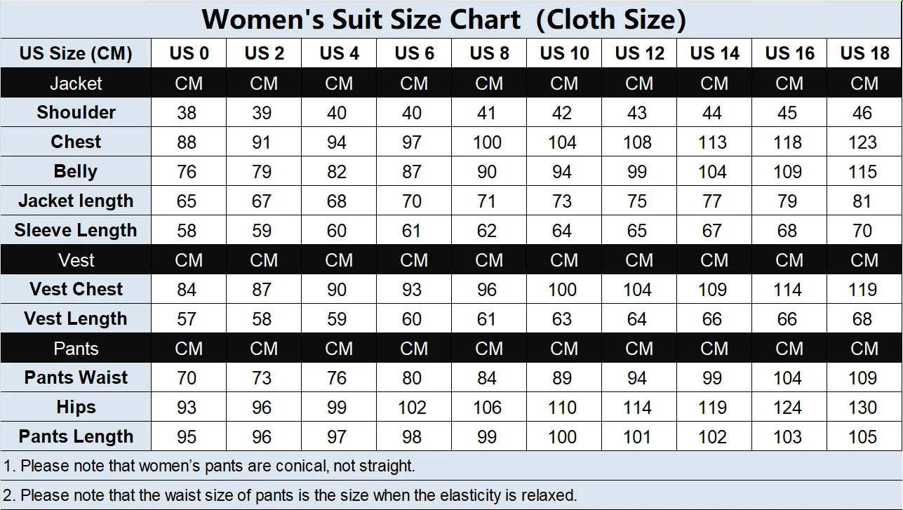 2 Piece Suit Notch Lapel Women Suit (Blazer Pants)
