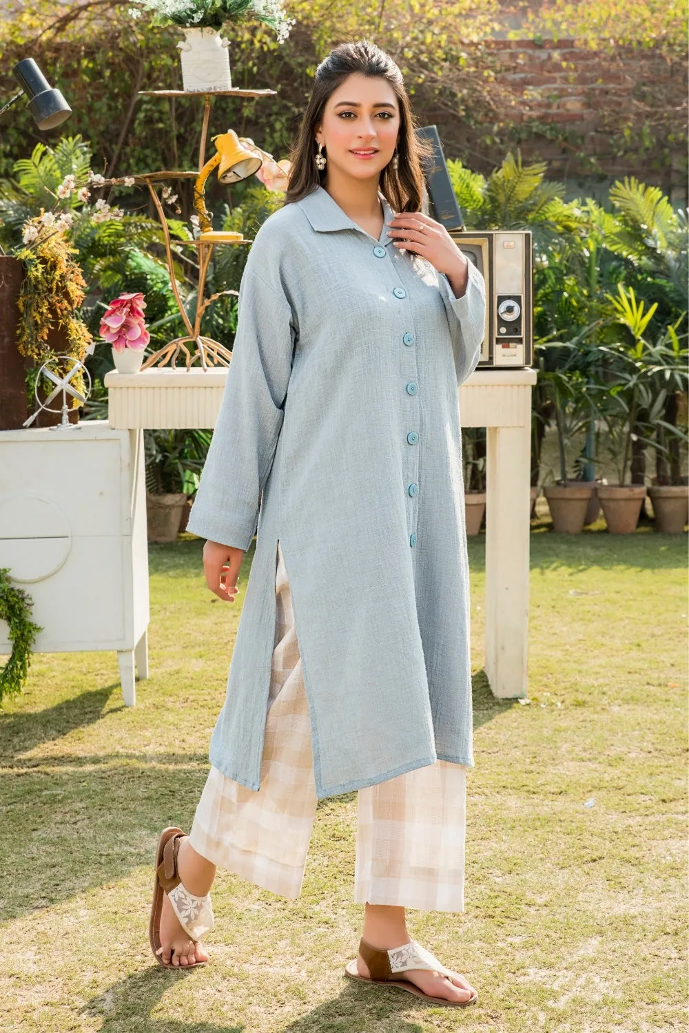 2PC Stitched | Cotton Shirt   Trouser
