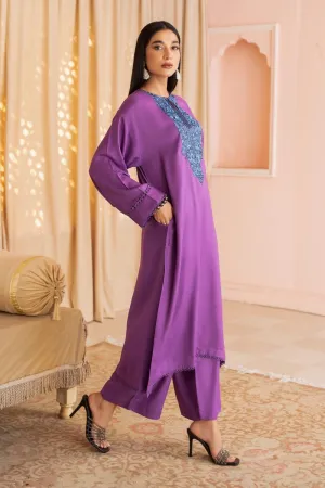 2PC Stitched | Embroidered Slub Staple Suit