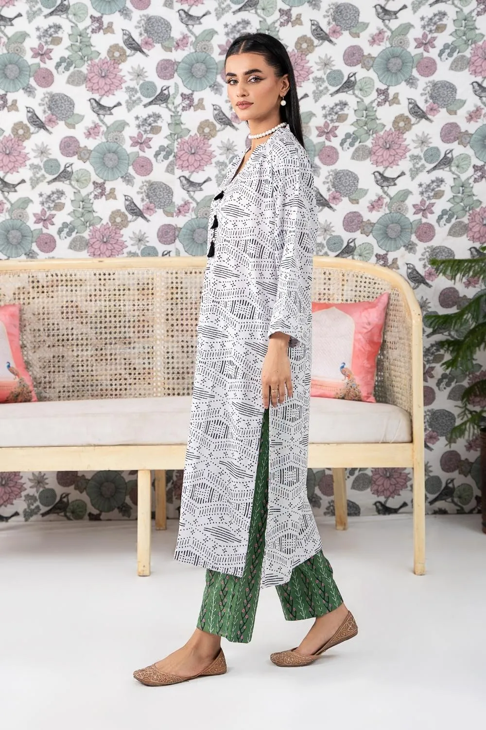 2PC Stitched |Printed Khaddar Suit