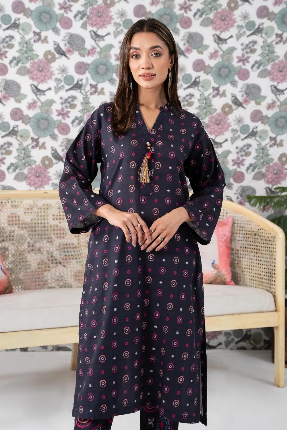2PC Stitched |Printed Khaddar Suit