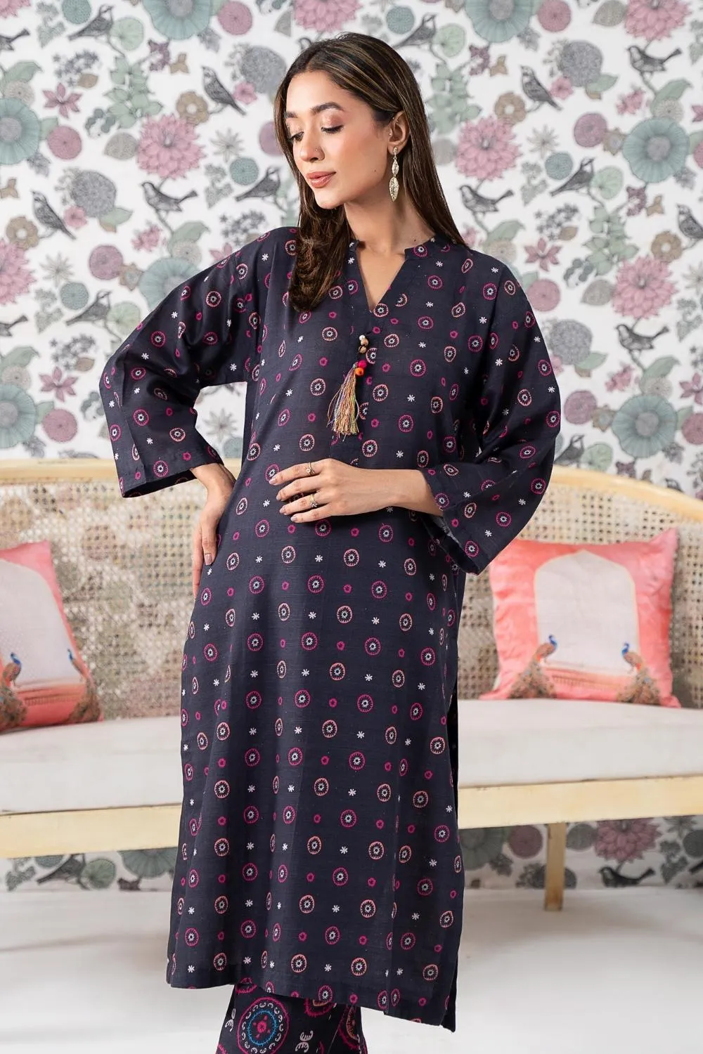 2PC Stitched |Printed Khaddar Suit