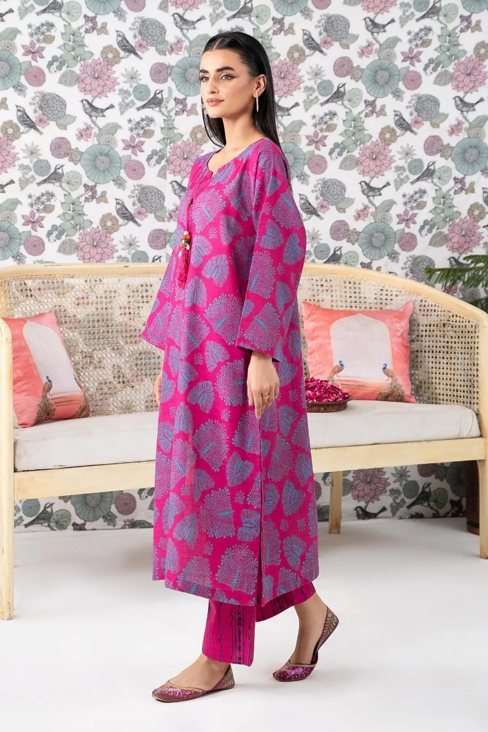 2PC Stitched |Printed Khaddar Suit