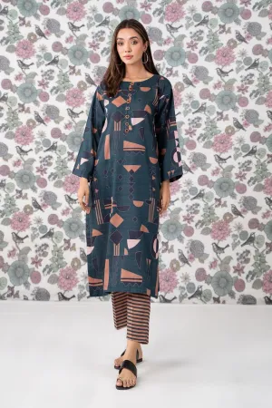 2PC Stitched | Printed Khaddar Suit