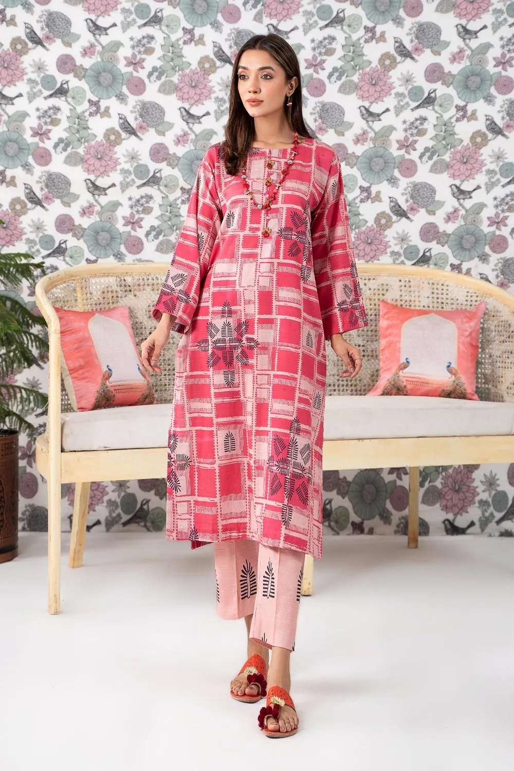 2PC Stitched |Printed Khaddar Suit