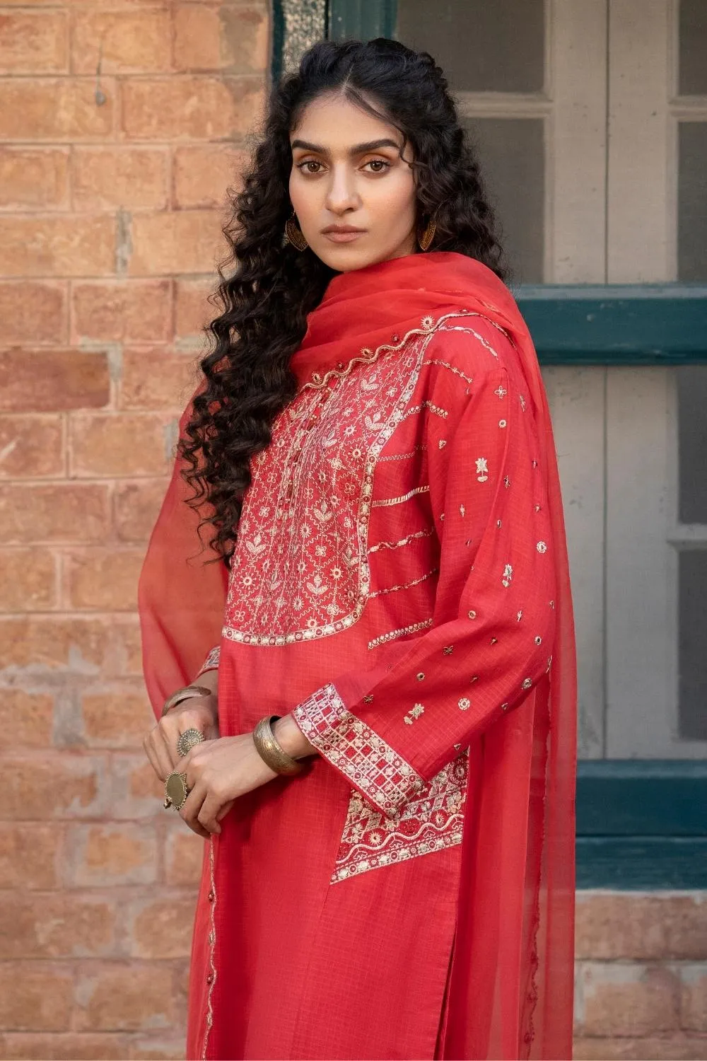 3 PC Stitched | Embroidered Jacquard Suit