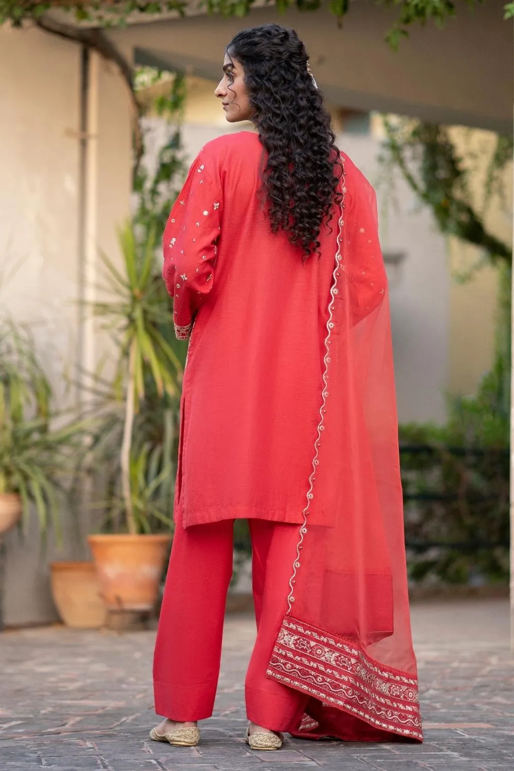 3 PC Stitched | Embroidered Jacquard Suit