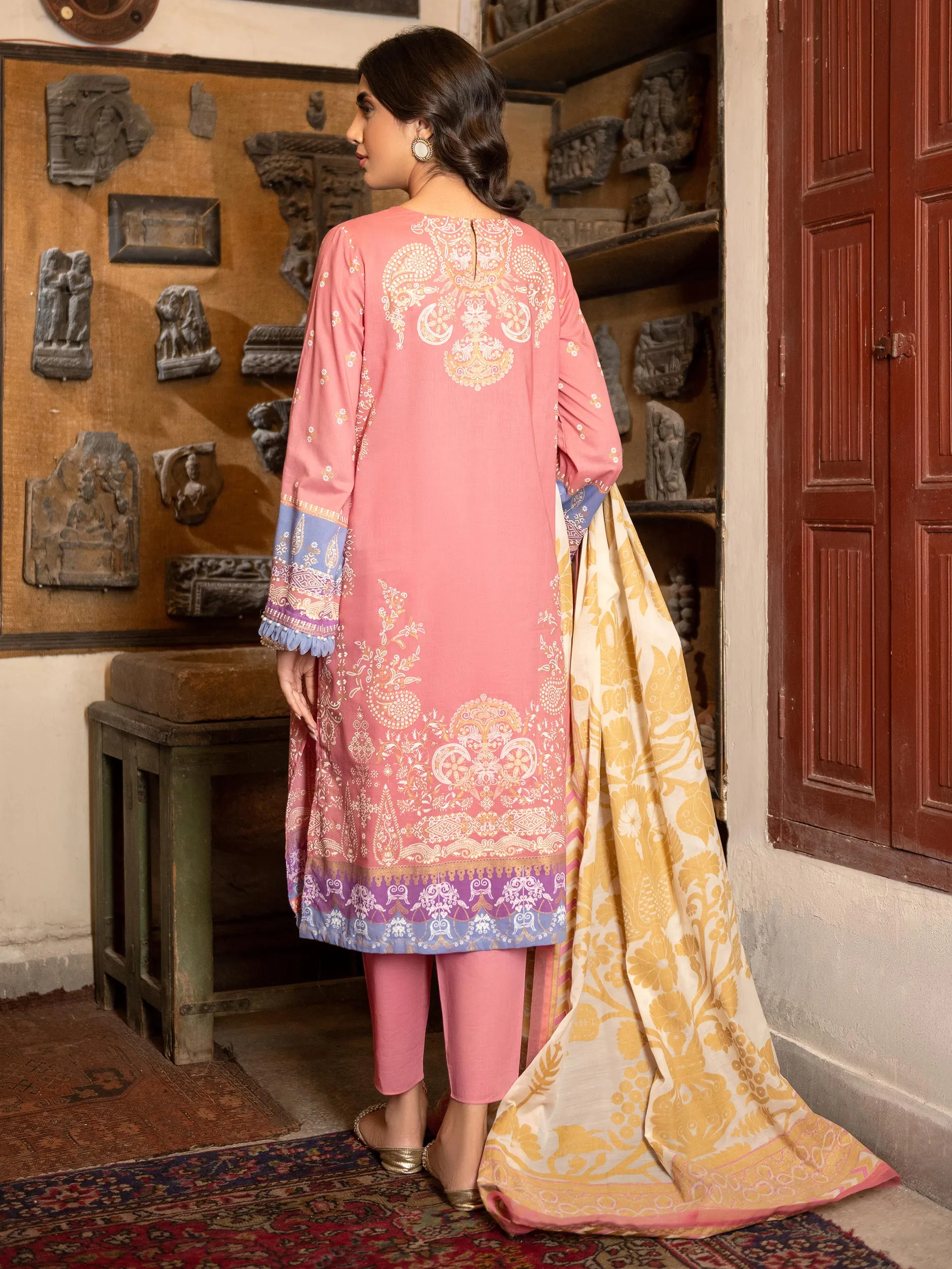 3 Piece Lawn Suit-Embroidered (Unstitched) | Lime Light Women Eid Collection 2023