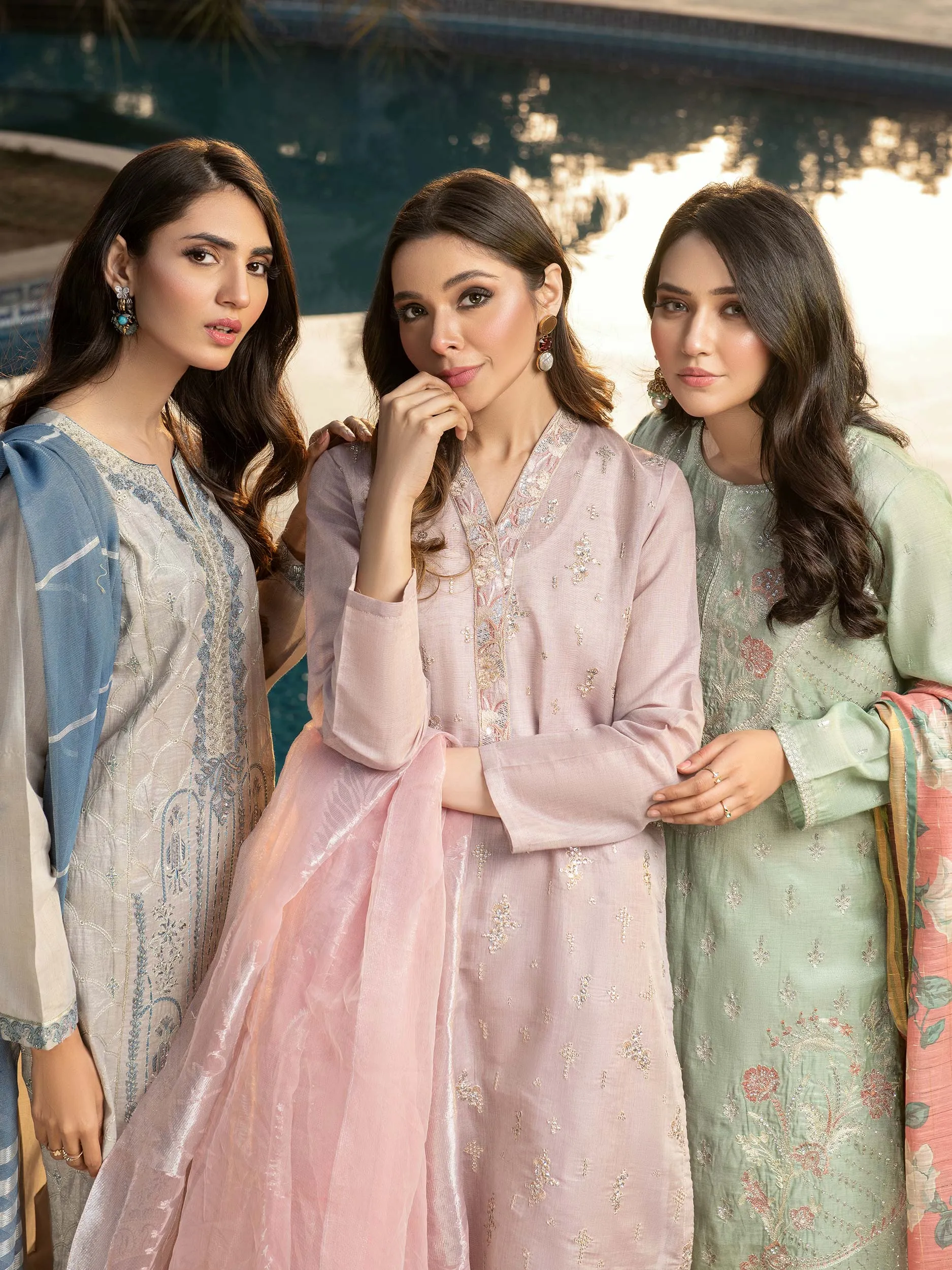 3 Piece Massouri Lawn Suit-Embroidered (Unstitched) | Lime Light Women Eid Collection 2023