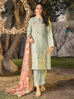 3 Piece Massouri Lawn Suit-Embroidered (Unstitched) | Lime Light Women Eid Collection 2023