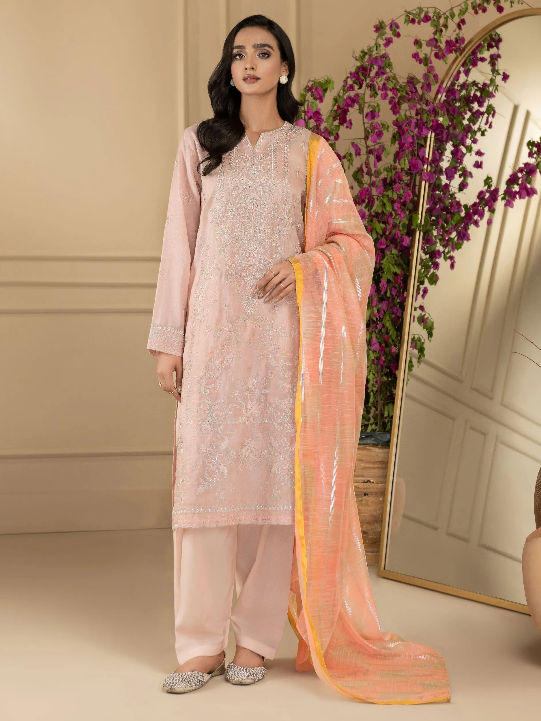 3 Piece Missouri Suit-Embroidered (Unstitched) | Lime Light Women Eid Collection 2023