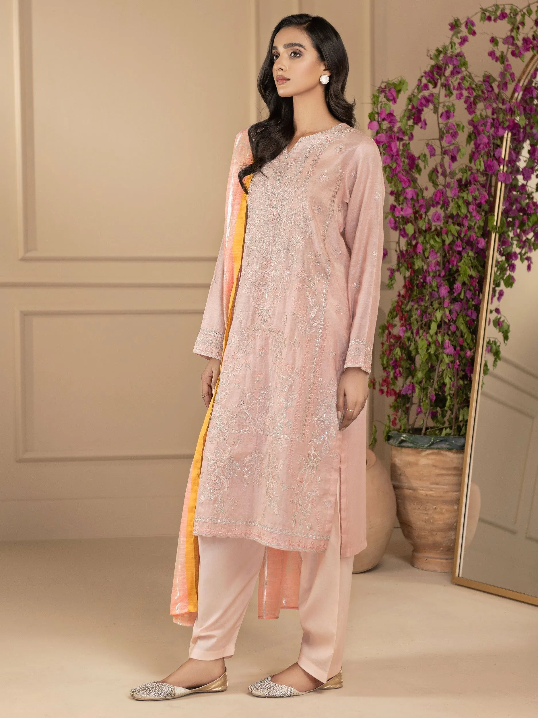 3 Piece Missouri Suit-Embroidered (Unstitched) | Lime Light Women Eid Collection 2023