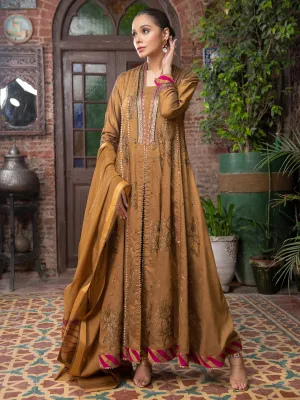 3 Piece Silk Suit-Embroidered (Unstitched) | Lime Light Women Eid Collection 2023