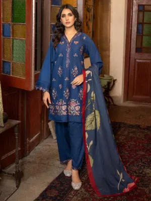 3 Piece Texture Lawn Suit-Embroidered (Unstitched) | Lime Light Women Eid Collection 2023
