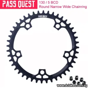 5 Hole 130BCD Cyclocross CX Road Foldie Narrow Wide Chain Ring