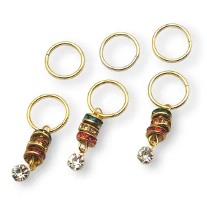 AB Hair Rings w/ Charm