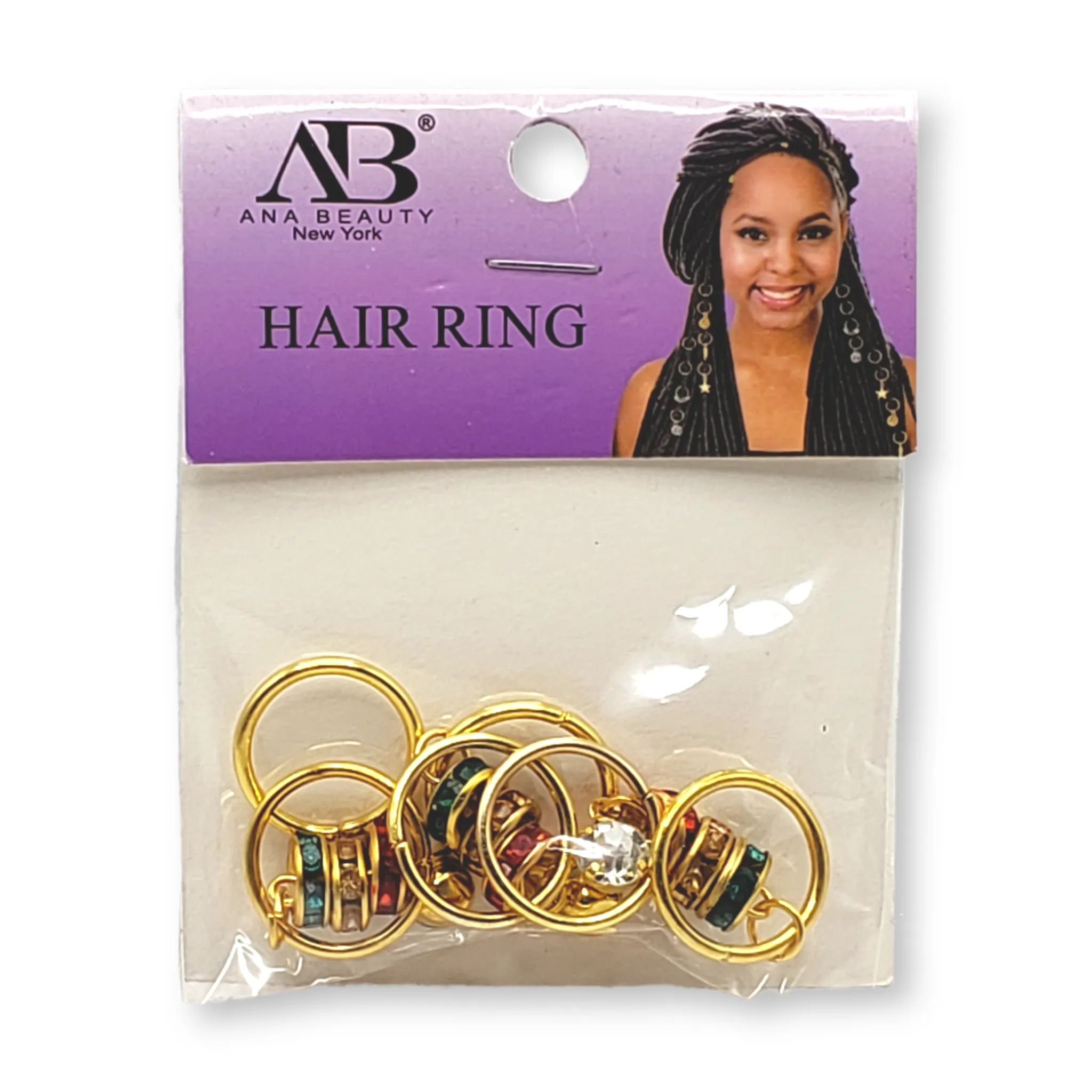 AB Hair Rings w/ Charm