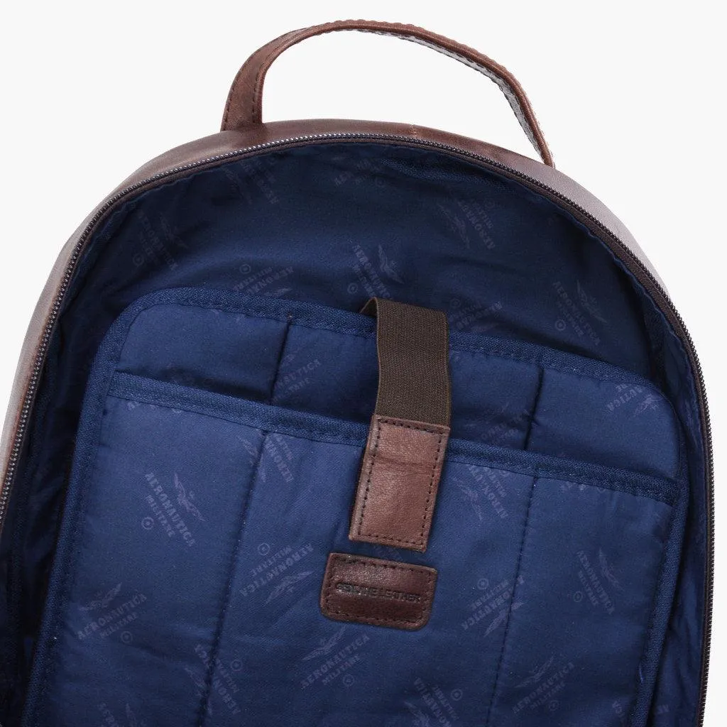 Air Force Military Backpack Men in Leather Vintage Line AM355-NE