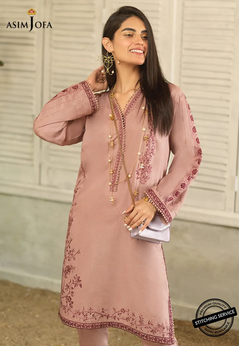 AJES-08 | Asim Jofa AJ Essentials Summer Collection 2022 | Embroidered Cotton Suits Unstitched 3 Piece