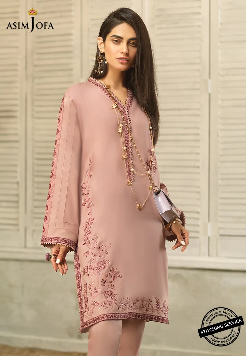 AJES-08 | Asim Jofa AJ Essentials Summer Collection 2022 | Embroidered Cotton Suits Unstitched 3 Piece