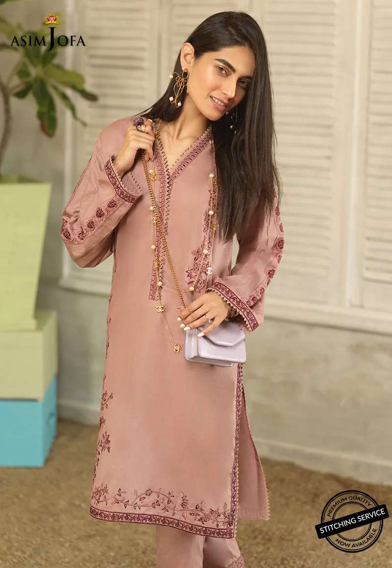 AJES-08 | Asim Jofa AJ Essentials Summer Collection 2022 | Embroidered Cotton Suits Unstitched 3 Piece
