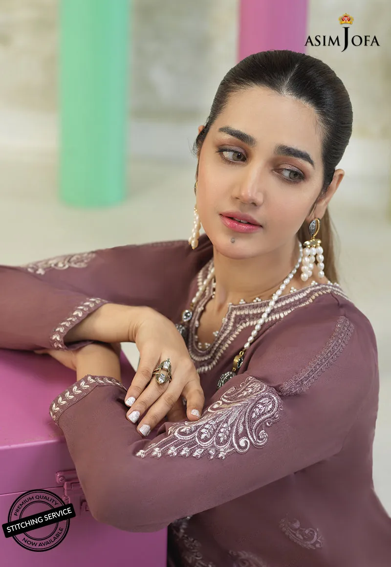 AJES-13 | Asim Jofa AJ Essentials Summer Collection 2022 | Embroidered Cotton Suits Unstitched 2 Piece