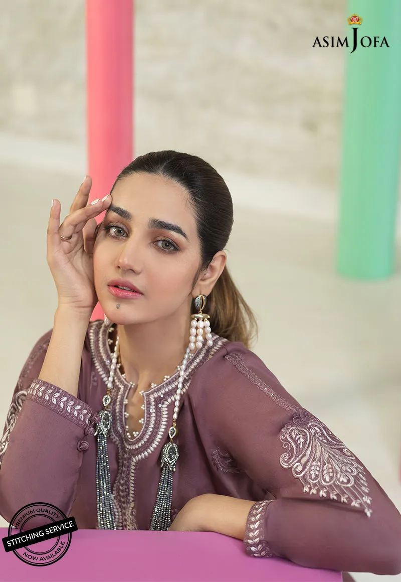 AJES-13 | Asim Jofa AJ Essentials Summer Collection 2022 | Embroidered Cotton Suits Unstitched 2 Piece