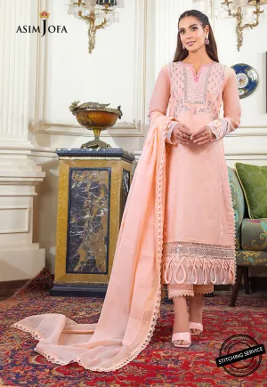 AJIM-09 Asim Jofa The Iqra & Minal Edit Winter Collection 2022 | Unstitched Embroidered Cotton Suits