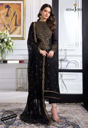 AJIM-14 Asim Jofa The Iqra & Minal Edit Winter Collection 2022 | Unstitched Embroidered Cotton Suits