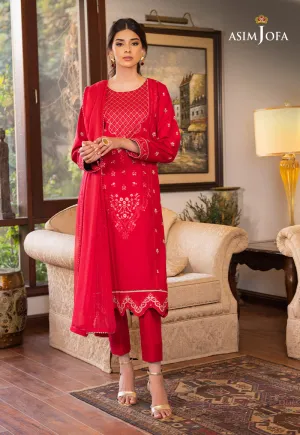 AJPE-22 (3-PC) | Asim Jofa Pret Essentials Eid Edit II Collection | Embroidered Stitched RTW Suits