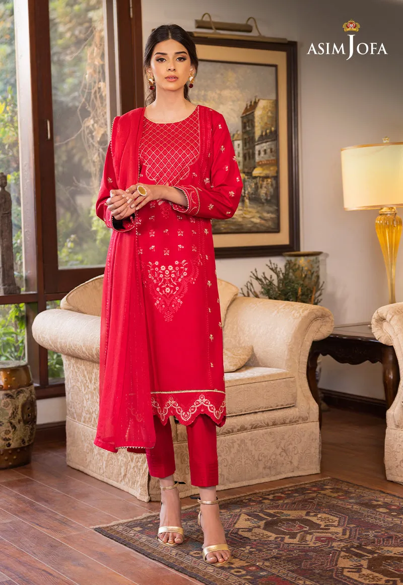 AJPE-22 (3-PC) | Asim Jofa Pret Essentials Eid Edit II Collection | Embroidered Stitched RTW Suits