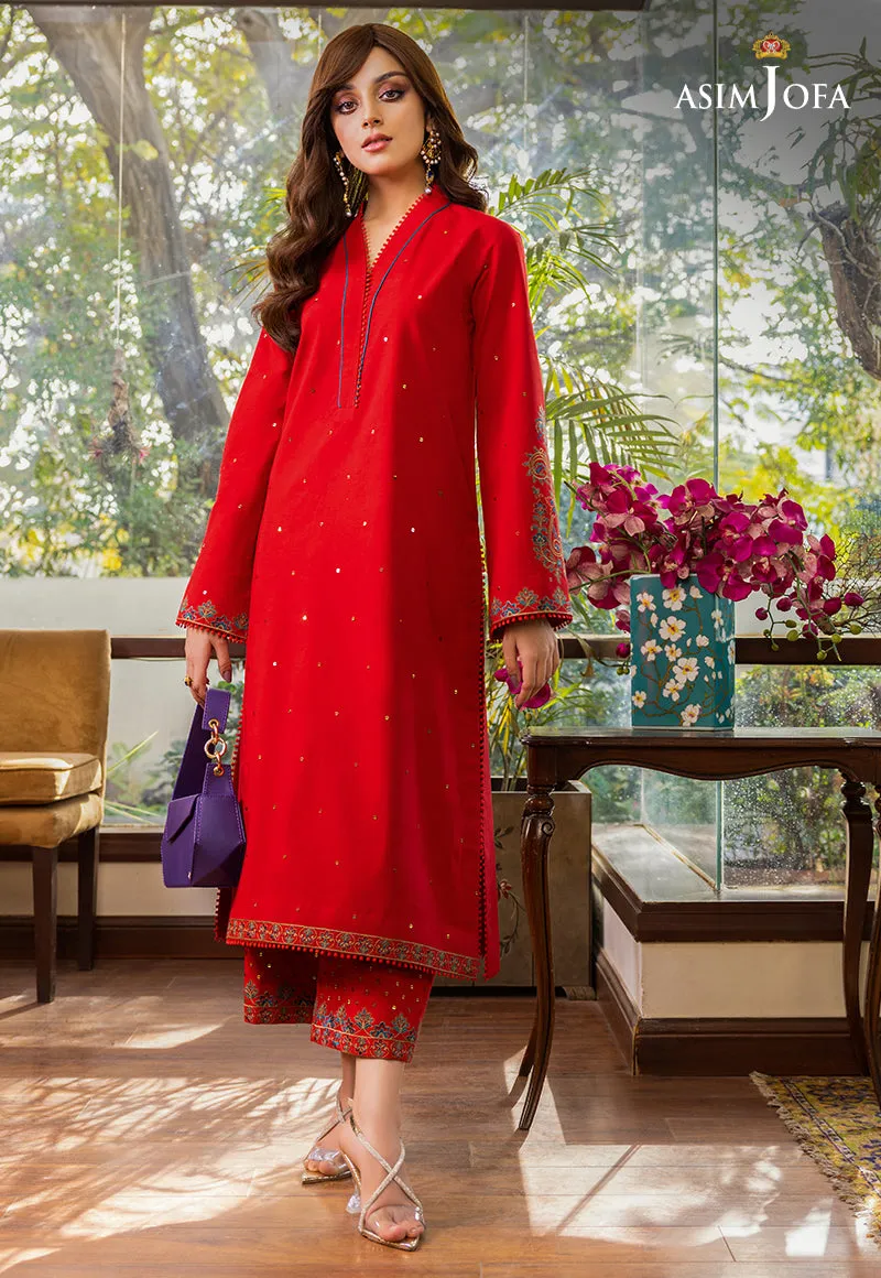 AJPE-43 (2-PC) | Asim Jofa Pret Essentials Eid Edit II Collection | Embroidered Stitched RTW Suits