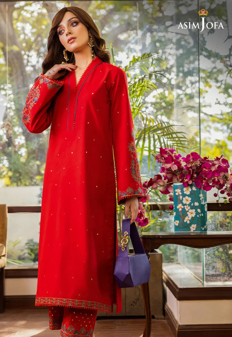 AJPE-43 (2-PC) | Asim Jofa Pret Essentials Eid Edit II Collection | Embroidered Stitched RTW Suits