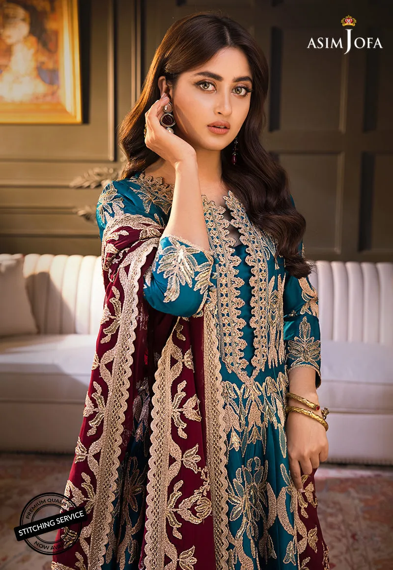 AJSE-09 | Asim Jofa Jaan-e-Adaa Sajal Edit Collection 2022 | Unstitched Embroidered Suits