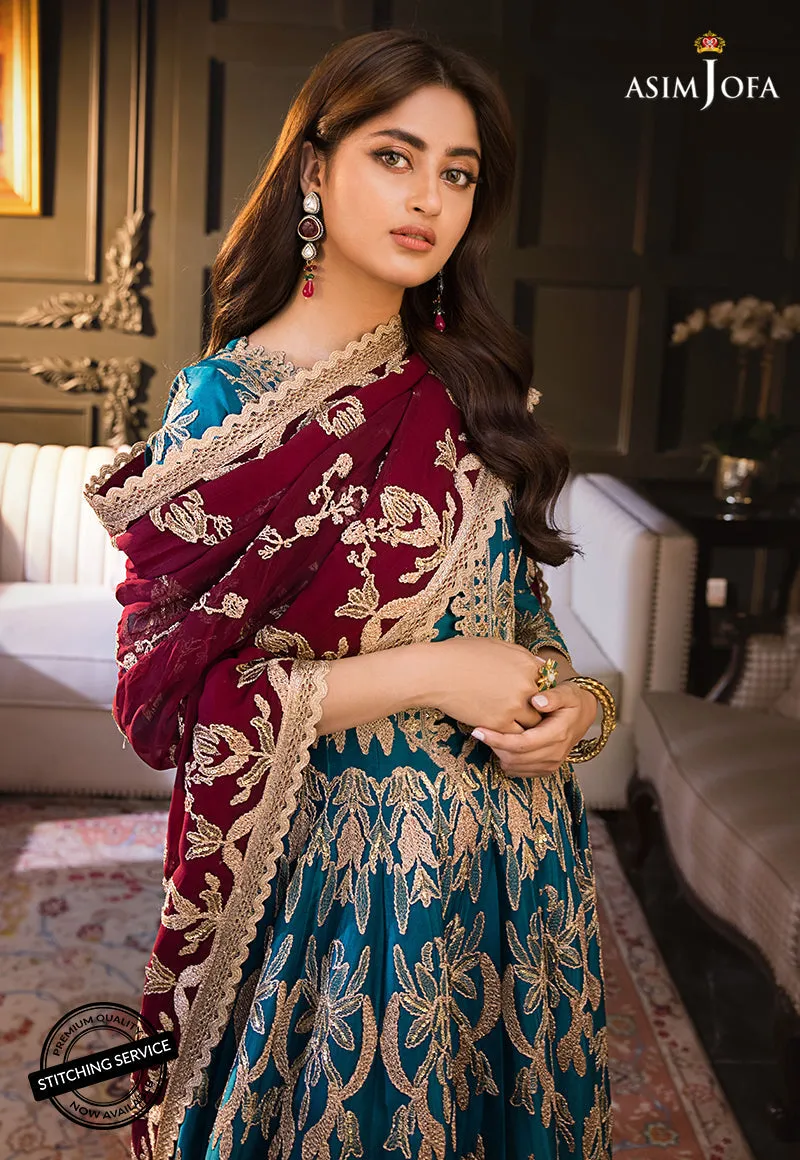 AJSE-09 | Asim Jofa Jaan-e-Adaa Sajal Edit Collection 2022 | Unstitched Embroidered Suits