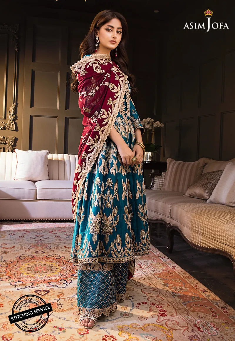 AJSE-09 | Asim Jofa Jaan-e-Adaa Sajal Edit Collection 2022 | Unstitched Embroidered Suits
