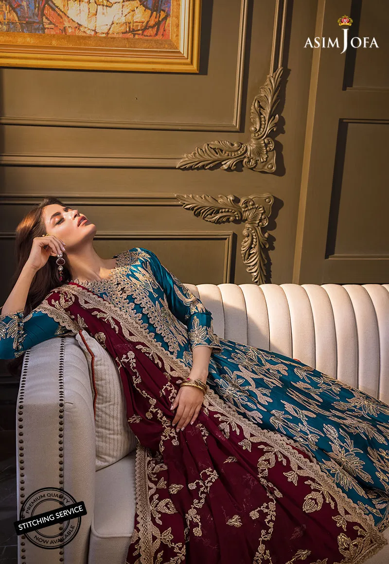 AJSE-09 | Asim Jofa Jaan-e-Adaa Sajal Edit Collection 2022 | Unstitched Embroidered Suits