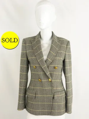 A.L.C. Check Blazer Size 2