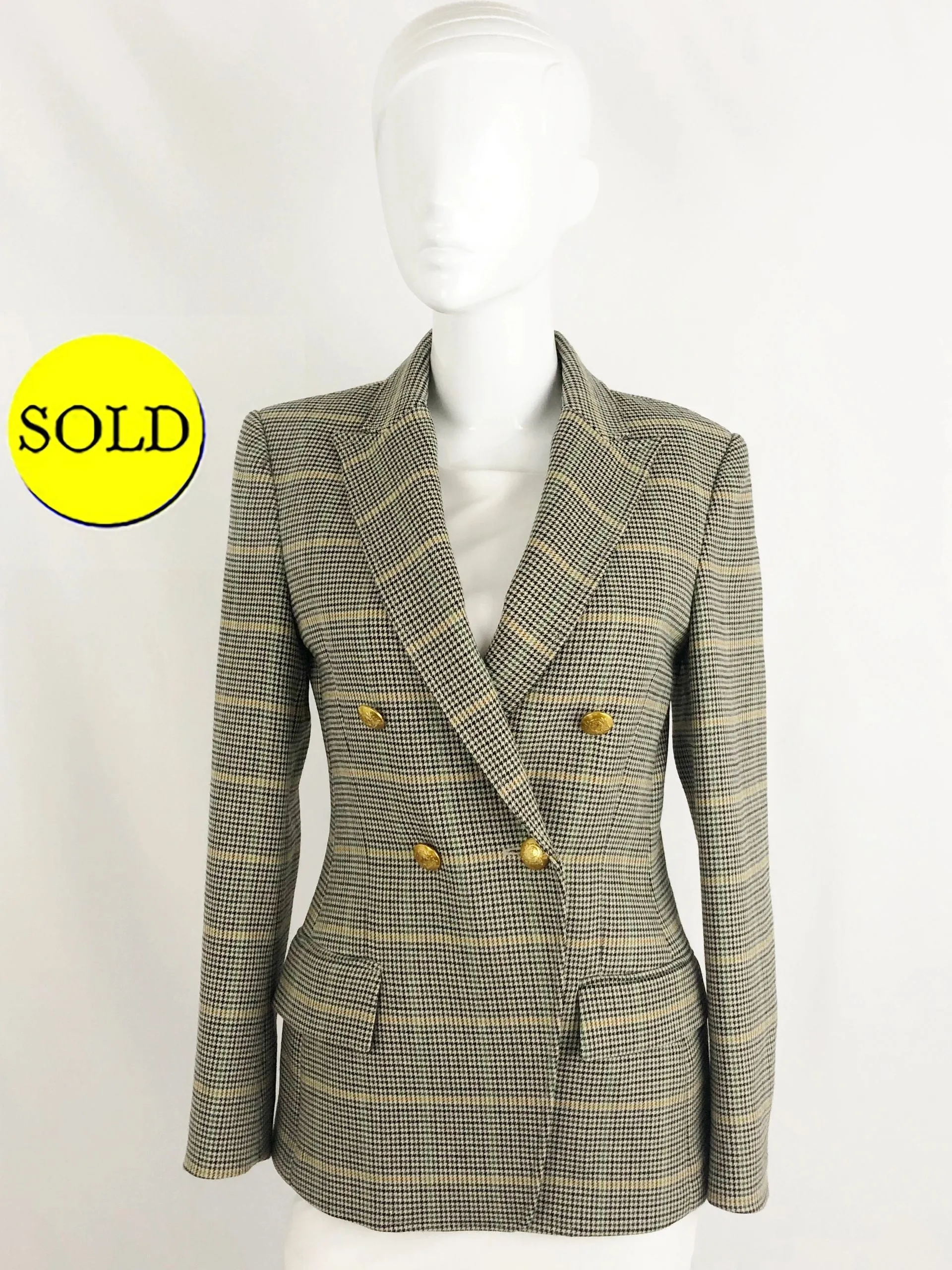 A.L.C. Check Blazer Size 2